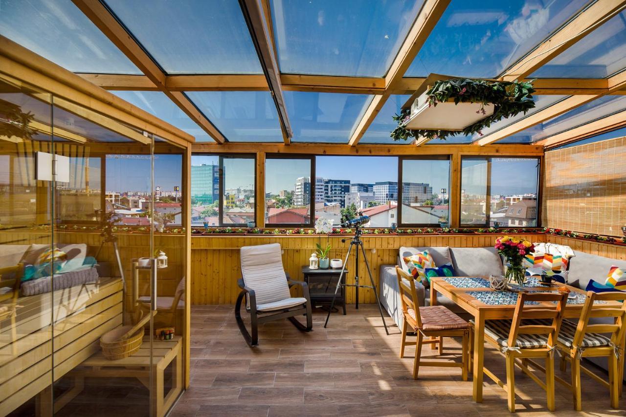 Bucharest Penthouse With Sauna And Terrace Exterior foto