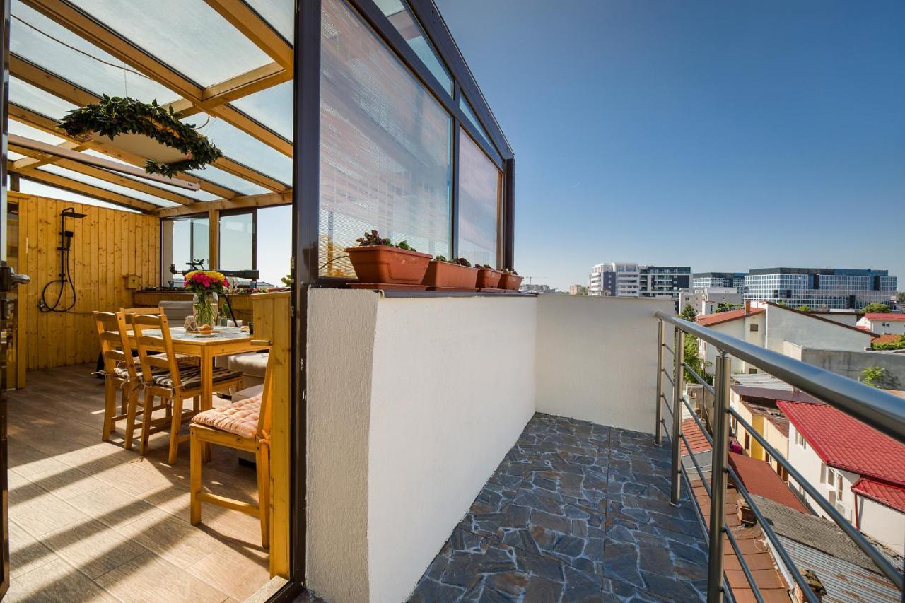 Bucharest Penthouse With Sauna And Terrace Exterior foto